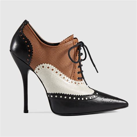 gucci black brogue shoes|black gucci shoes for women.